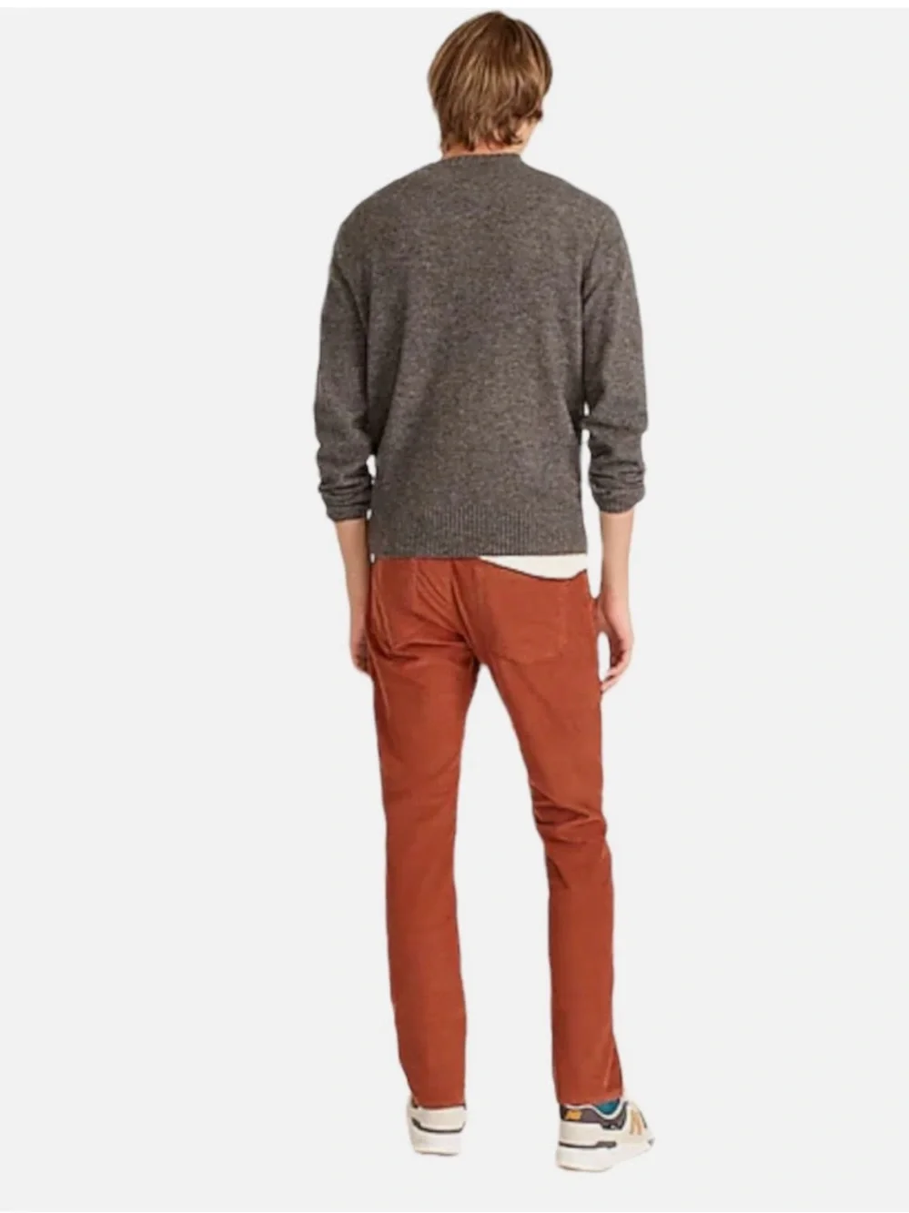 J Crew Style 484 Corduroy Plank Rust Orange Slim Fit Leg Chino Pants SZ 32x30